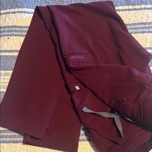 Figs Maroon Yola pants XS.